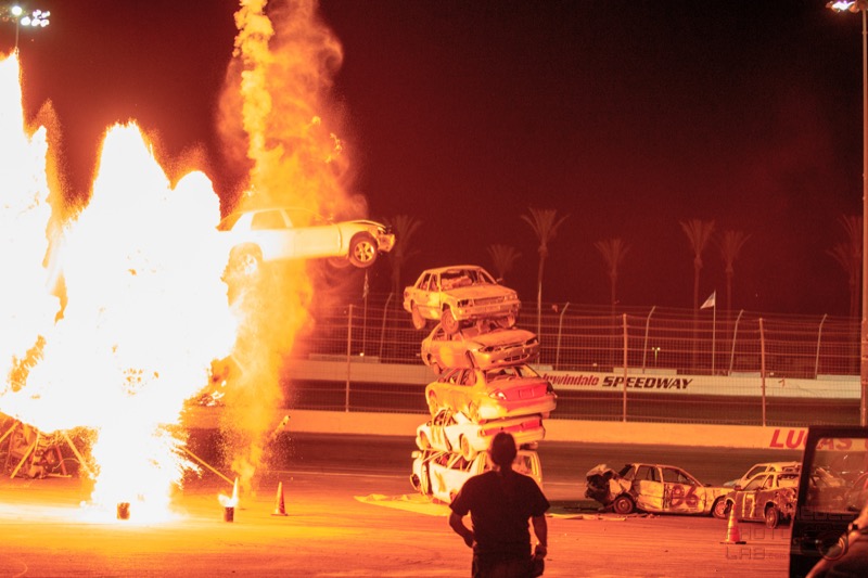 Fire...Car...Pile of Cars...What the???